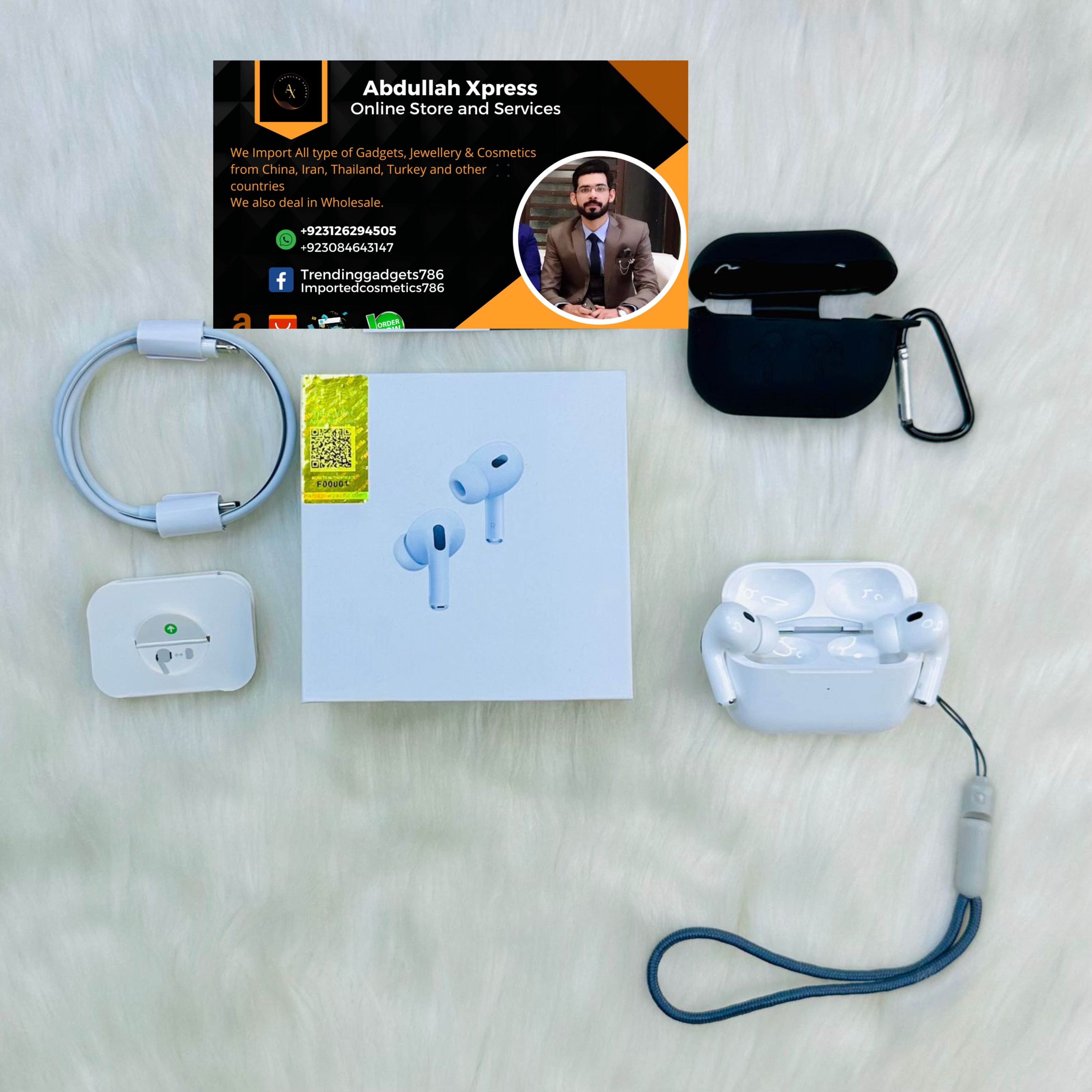 Airpods pro 2nd generation - buzzer edition, + free silicone case Clear Sound Quality and Long battery timing | Adnan Tech