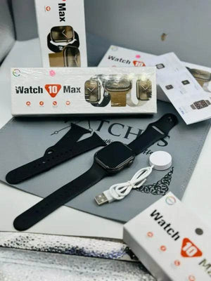 Watch 10 Max | New Model Series 10 Max Smart Watch | Stainless Steel Body With High Definition Edge Display | Bt Calling & Long Battery Life - Stile Gadget